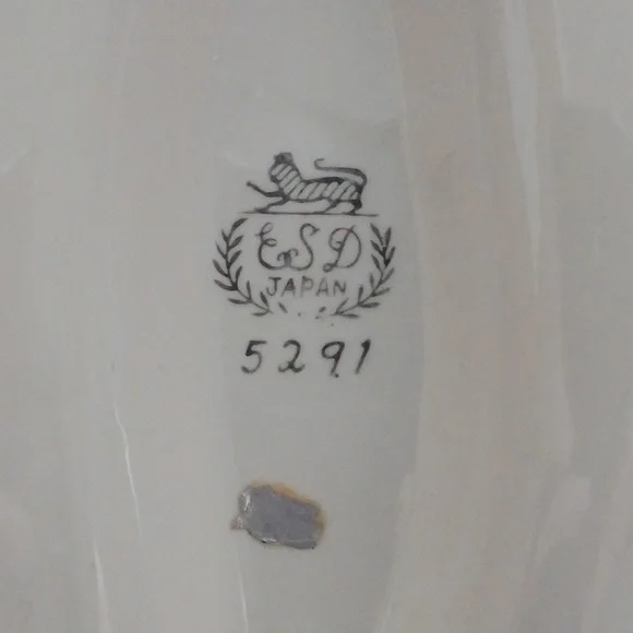 Vintage Lefton irridescent divided pixie candy dish - Picture 8 of 10